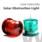 IP68 FAA L 810 Obstruction Light With Low Intensity Red Fix Or Flashing LEDs