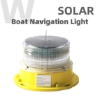 Nautical Deck LED Boat Navigation Lights 3nm-4nm Visibility Solar Powered Marine Navigation Lights
