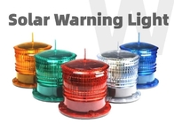 Polycarbonate Red Solar Barricade Light Steady On Type Led Strobe Light
