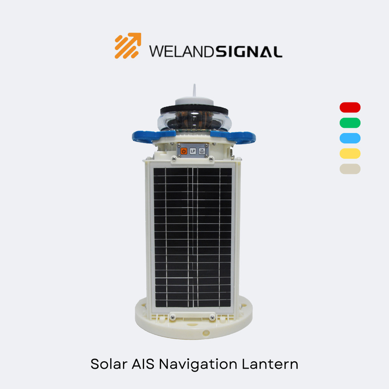 AIS60 IP68 Solar Marine Navigation Lantern with GPS and Beidou Seamless Global Integration, Intelligent Navigation