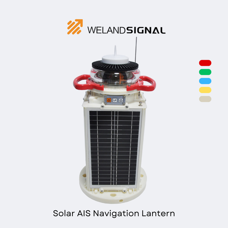 AIS60 IP68 Solar Marine Navigation Lantern with GPS and Beidou Seamless Global Integration, Intelligent Navigation