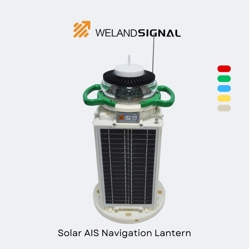 AIS60 IP68 Solar Marine Navigation Lantern with GPS and Beidou Seamless Global Integration, Intelligent Navigation