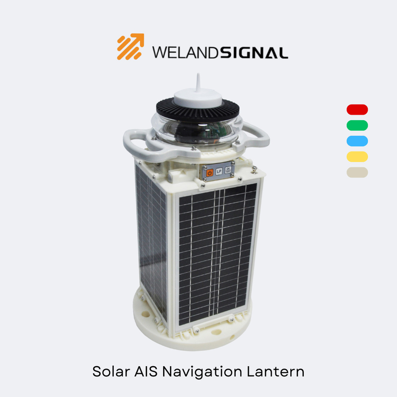 AIS60 IP68 Solar Marine Navigation Lantern with GPS and Beidou Seamless Global Integration, Intelligent Navigation