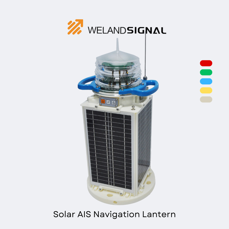 AIS60 IP68 Solar Marine Navigation Lantern with GPS and Beidou Seamless Global Integration, Intelligent Navigation