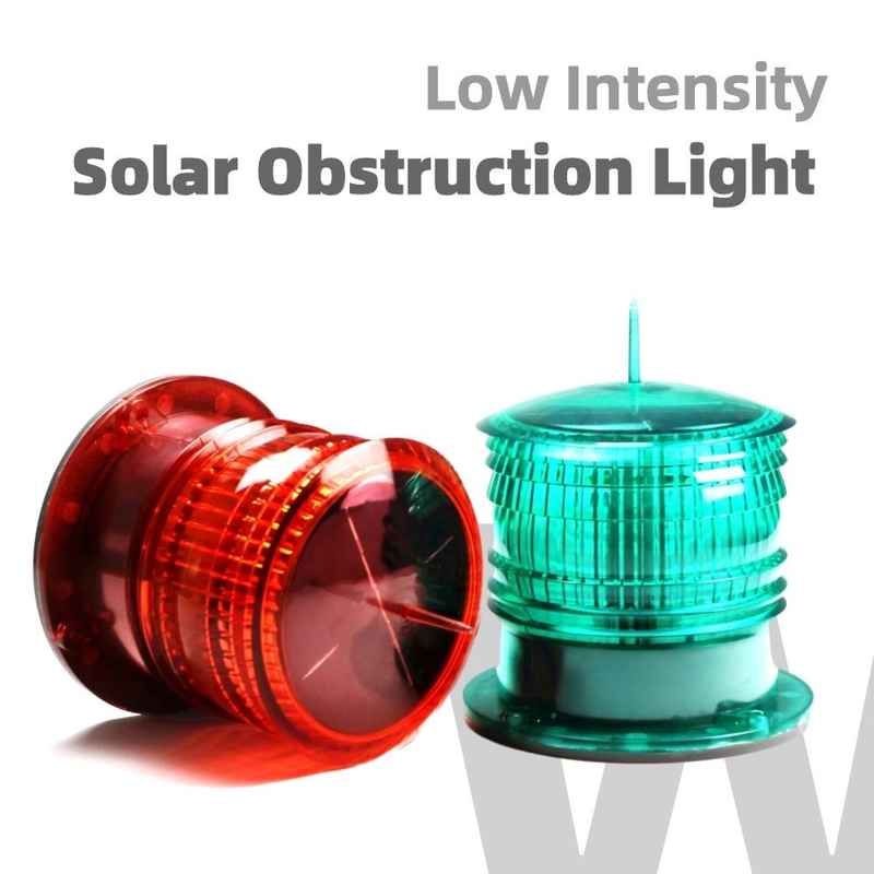 IP68 FAA L 810 Obstruction Light With Low Intensity Red Fix Or Flashing LEDs