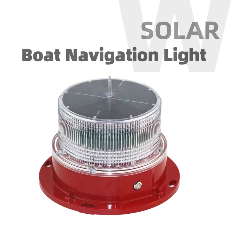 Nautical Deck LED Boat Navigation Lights 3nm-4nm Visibility Solar Powered Marine Navigation Lights