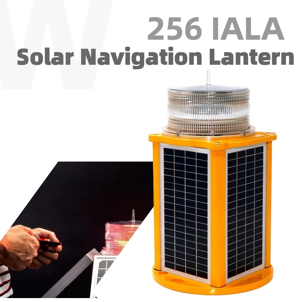 12-13nm IALA Navigation Lights IMO Polycarbonate Solar Powered