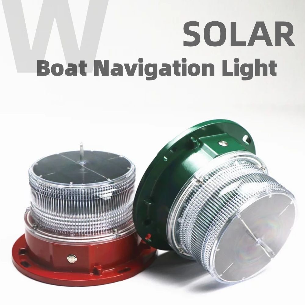 Nautical Deck LED Boat Navigation Lights 3nm-4nm Visibility Solar Powered Marine Navigation Lights