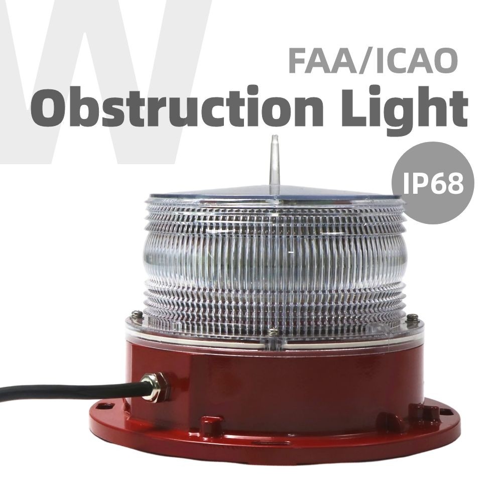 RED Flashing Tower Obstruction Light IP68 FAA Tower Lighting