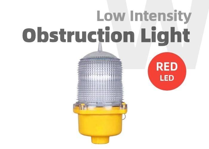 Low Intensity Tower Obstruction Light RED Flashing LED Obstruction Light