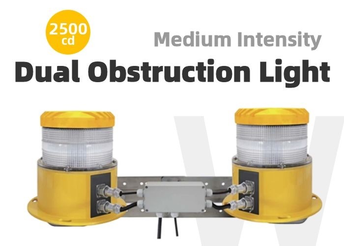 Dual Medium Intensity Building Obstruction Light OM2K FAA
