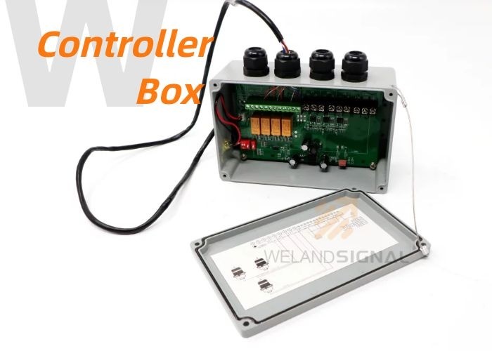 Remote LED Obstruction Light Alarm Controller Electrostatic Polyester