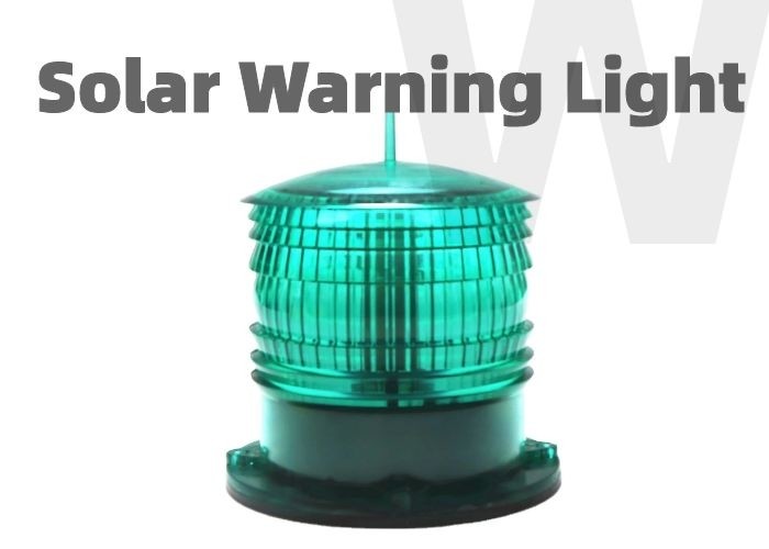 Flashing Green Solar Obstruction Light LED FAA ICAO Low Power Consumption