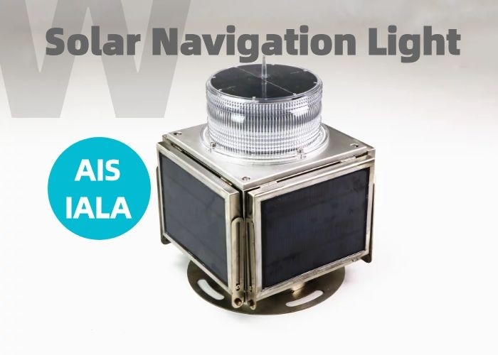 Solar LED Bridge Navigation Lights 7nm Visibility Buoy Navigation Lights