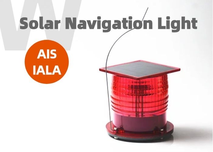 3nm-5nm Visibility Solar LED Marine Lantern IALA Red Flashing