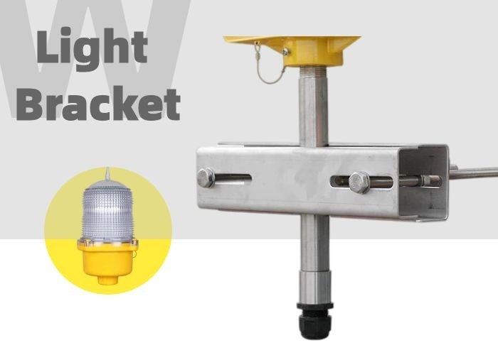 304 316 Stainless Steel Light Brackets For OL10 Low Intensity Obstruction Light