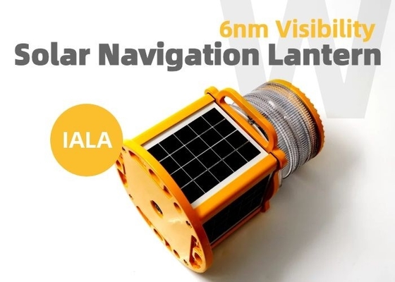 Solar 6nm IALA Navigation Lights IP68 LED Marine Channel Marker Lights