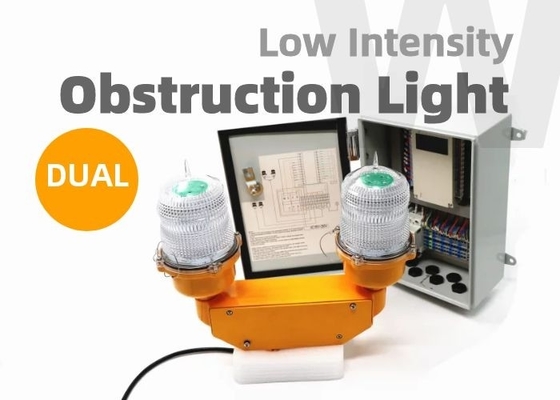 Low Intensity Twin Aviation Obstruction Light IP67 Waterproof